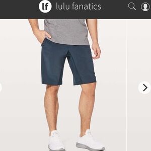 Lululemon T.H.E. Short Linerless 11" Sz XL True Navy Blue M14